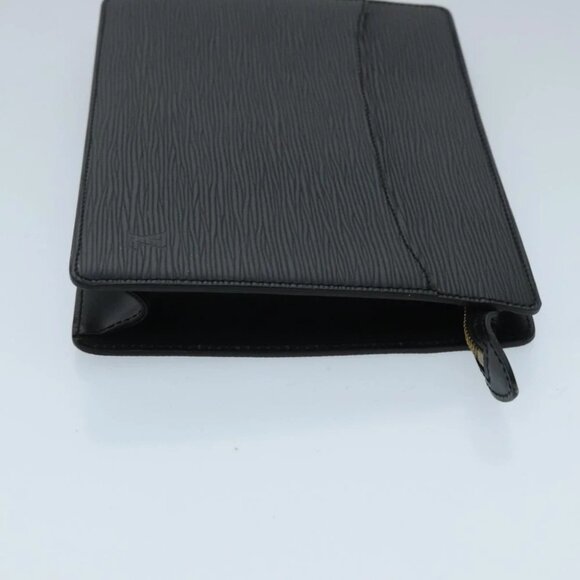 LOUIS VUITTON Epi Pochette Homme Clutch Bag Black Noir - Picture 7 of 15